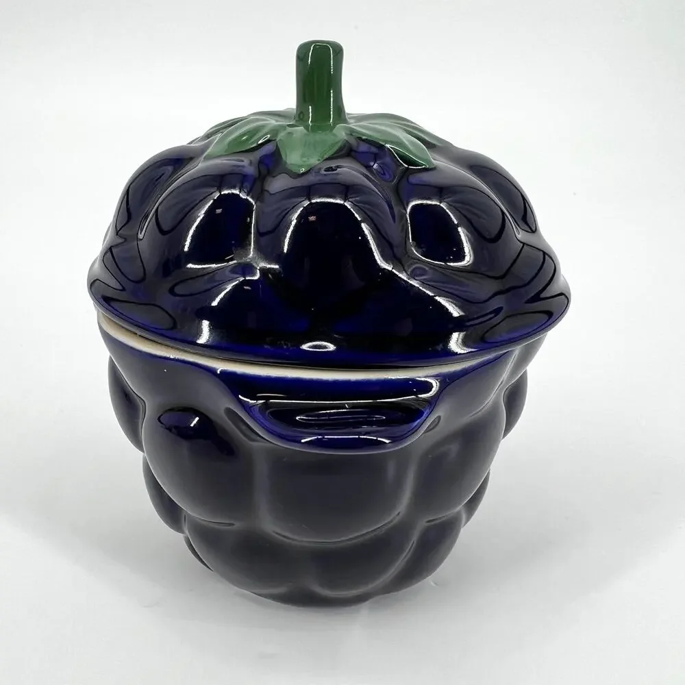 Le Creuset Blackberry Petit Mini Casserole Cocotte Preowned No Box